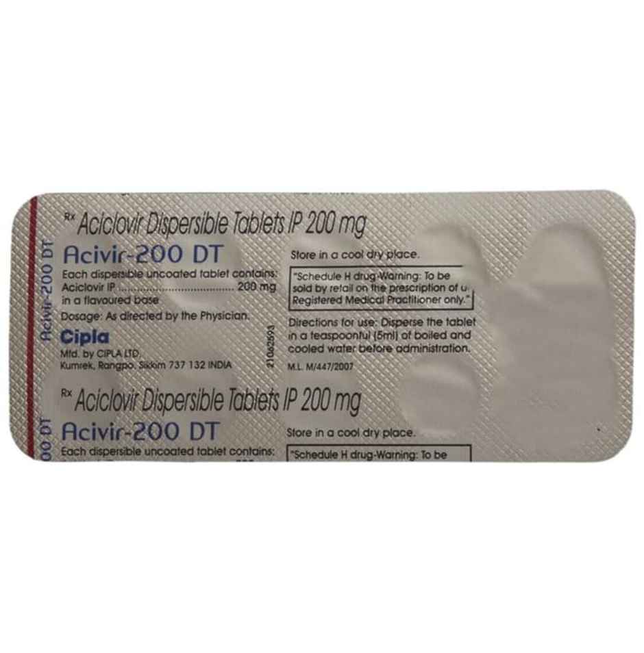Acivir-200 DT Tablet