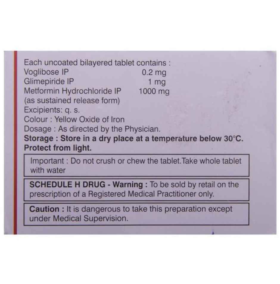 Glycomet Trio Forte 1 Tablet SR