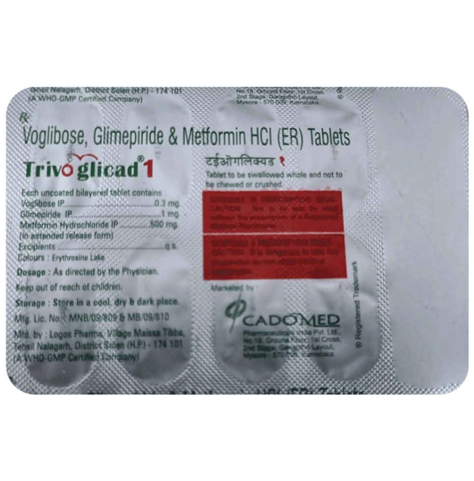 Trivoglicad 1 Tablet ER