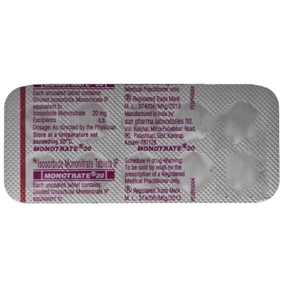 Monotrate 20 Tablet