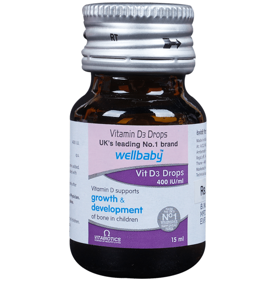 Wellbaby Vit 400 IU/ml Vitamin D3 Drop