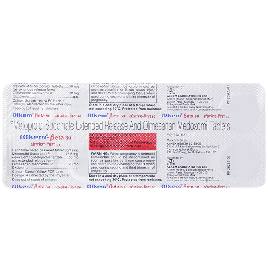 Olkem-Beta 50 Tablet ER