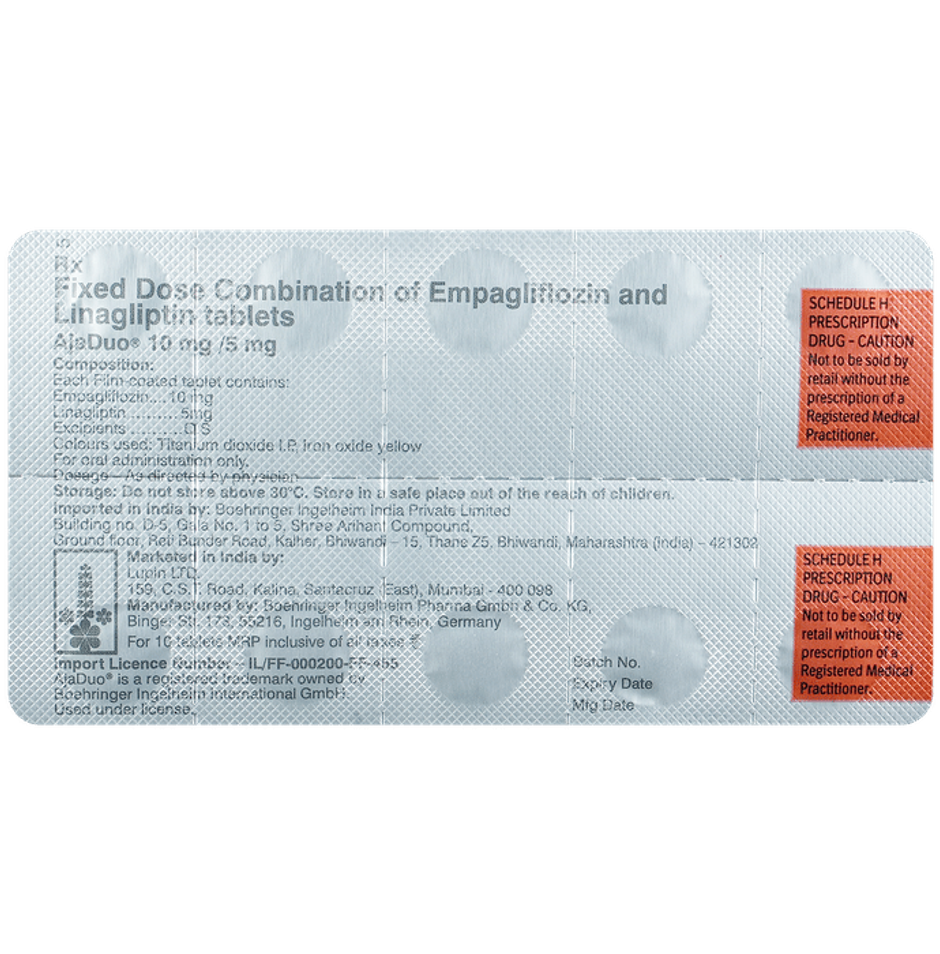 Ajaduo 10mg/5mg Tablet