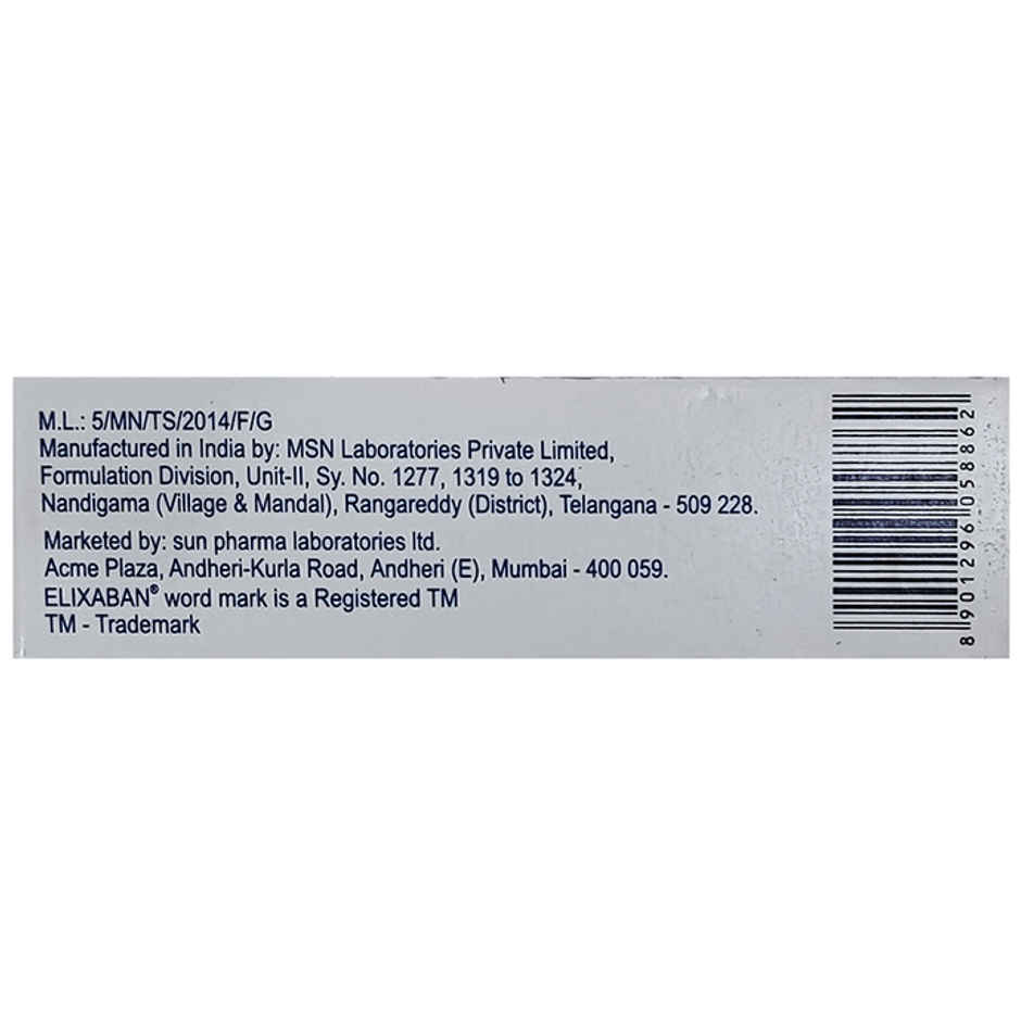 Elixaban 2.5 Tablet
