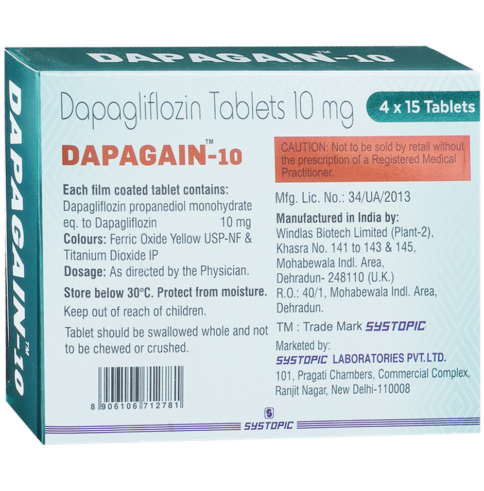 Dapagain-10 Tablet