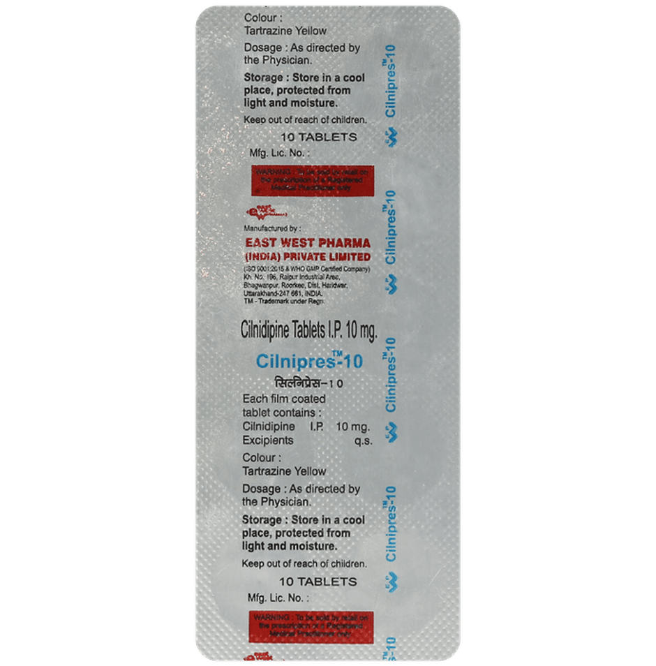 Cilnipres-10 Tablet