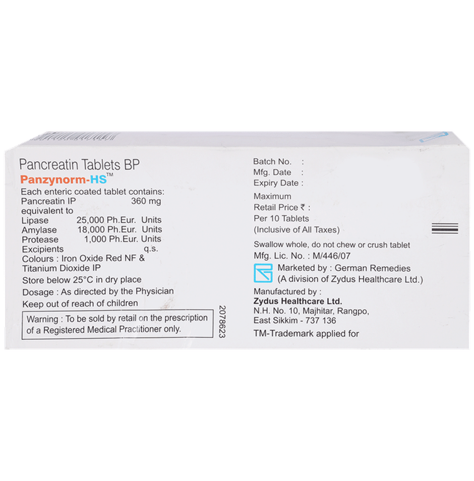 Panzynorm-HS 360mg Tablet
