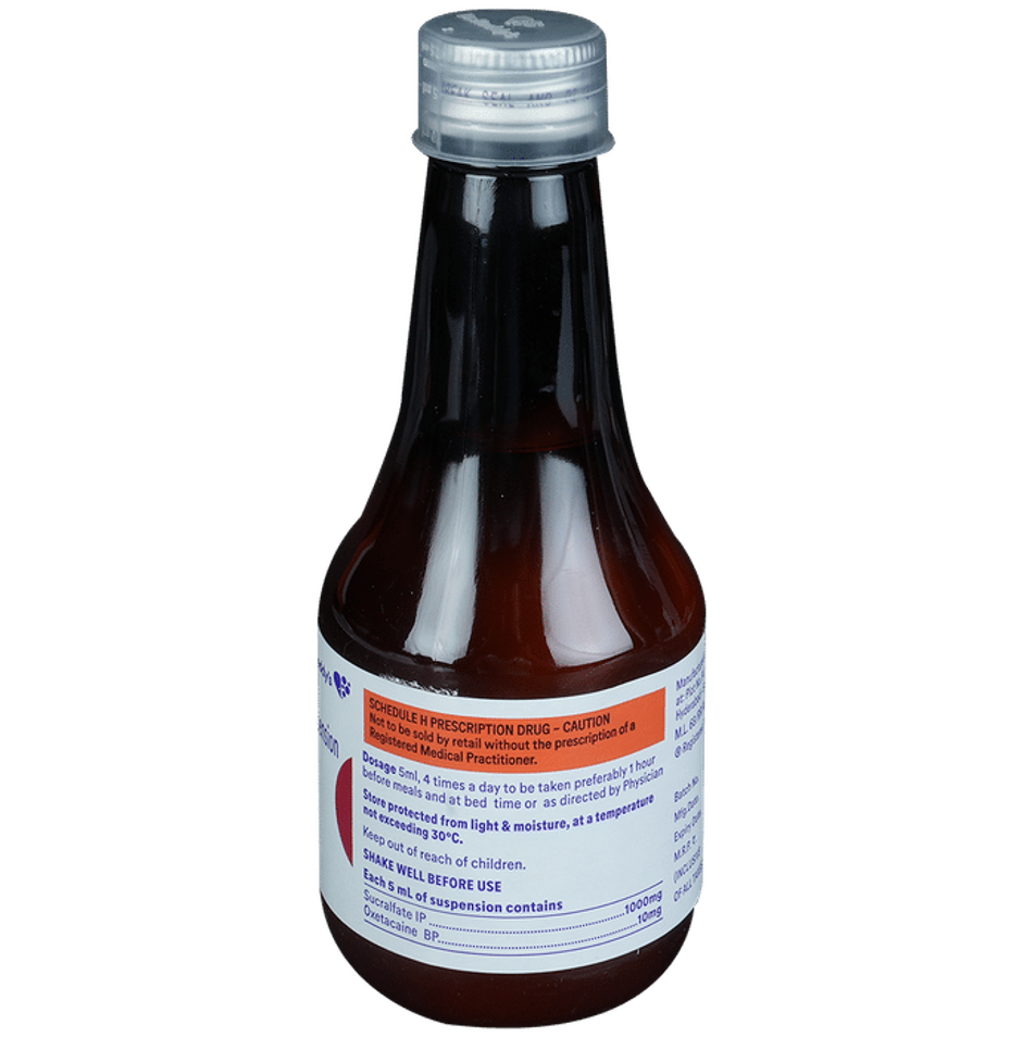 Sparacid O Mint Flavour Sugar Free Oral Suspension