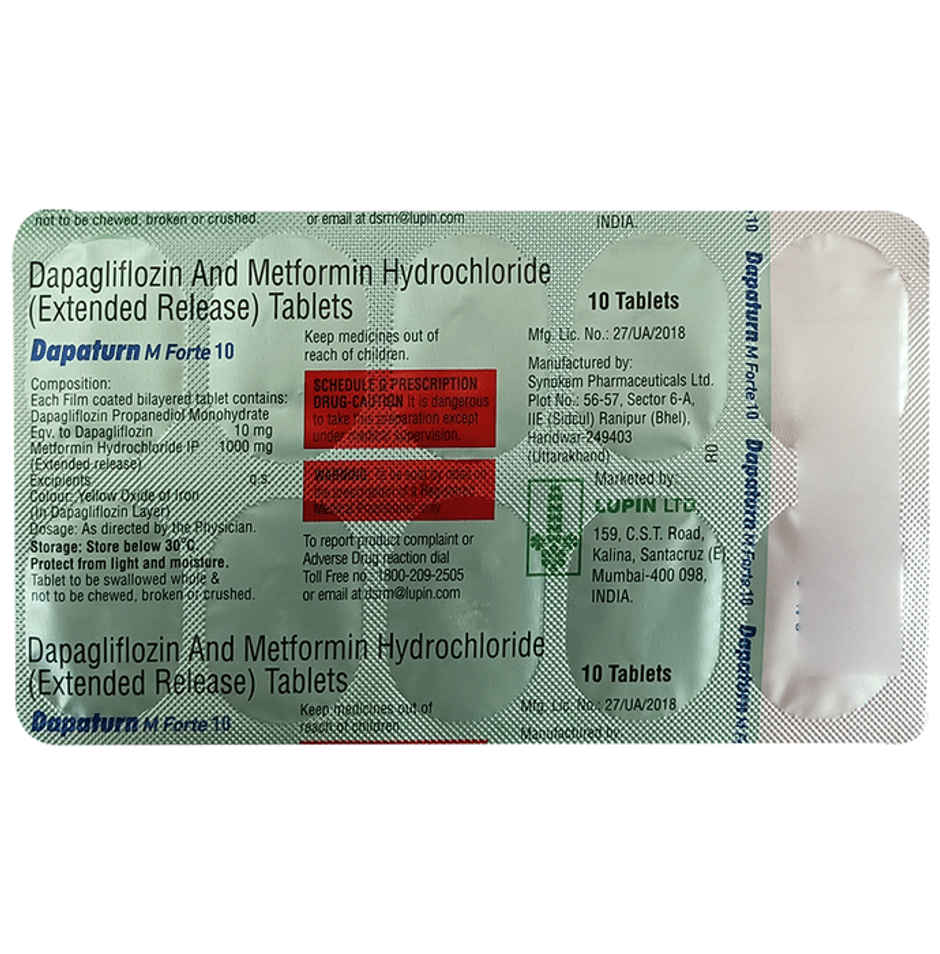 Dapaturn M Forte 10 Tablet ER