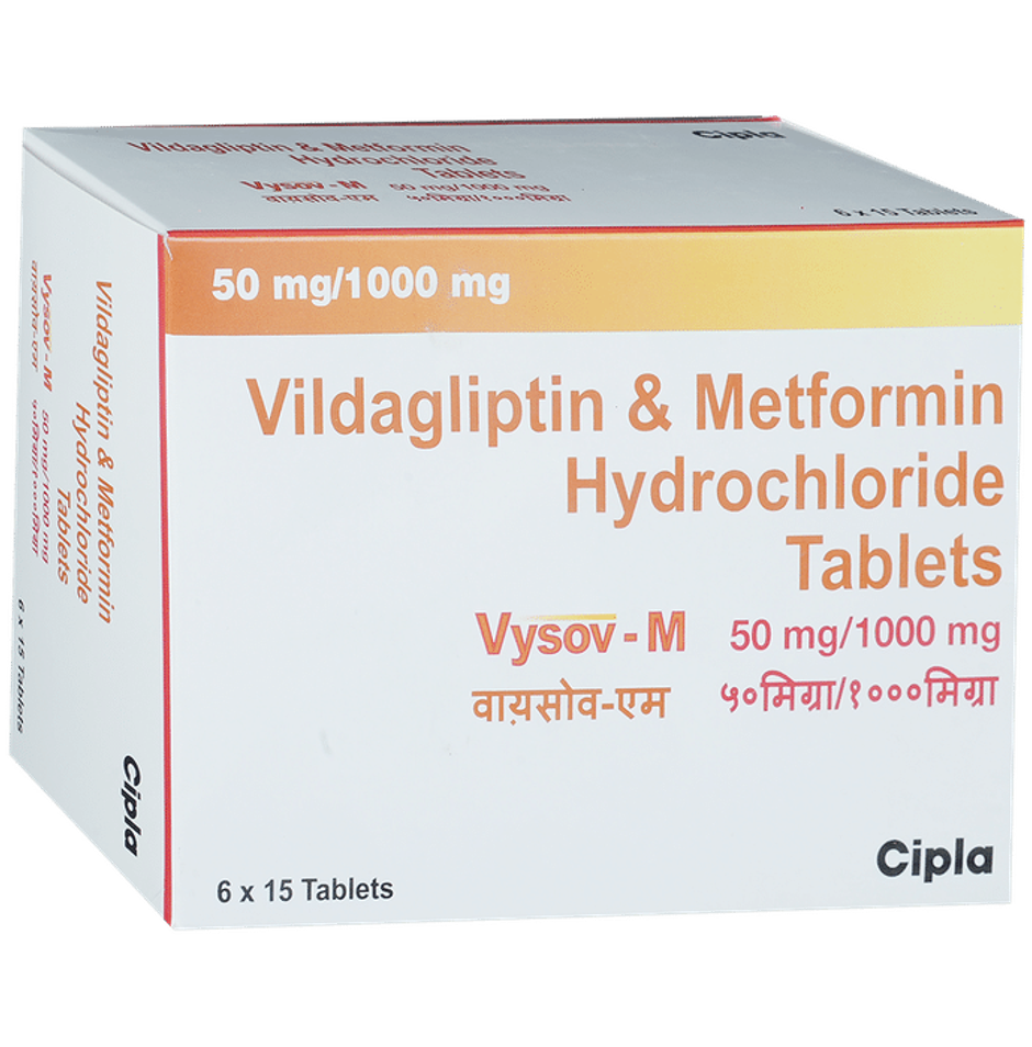 Vysov-M 50mg/1000mg Tablet