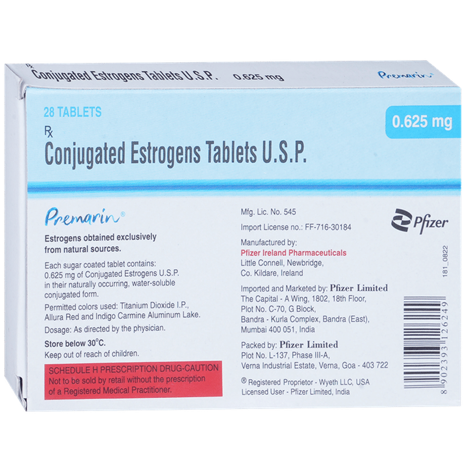 Premarin 0.625mg Tablet