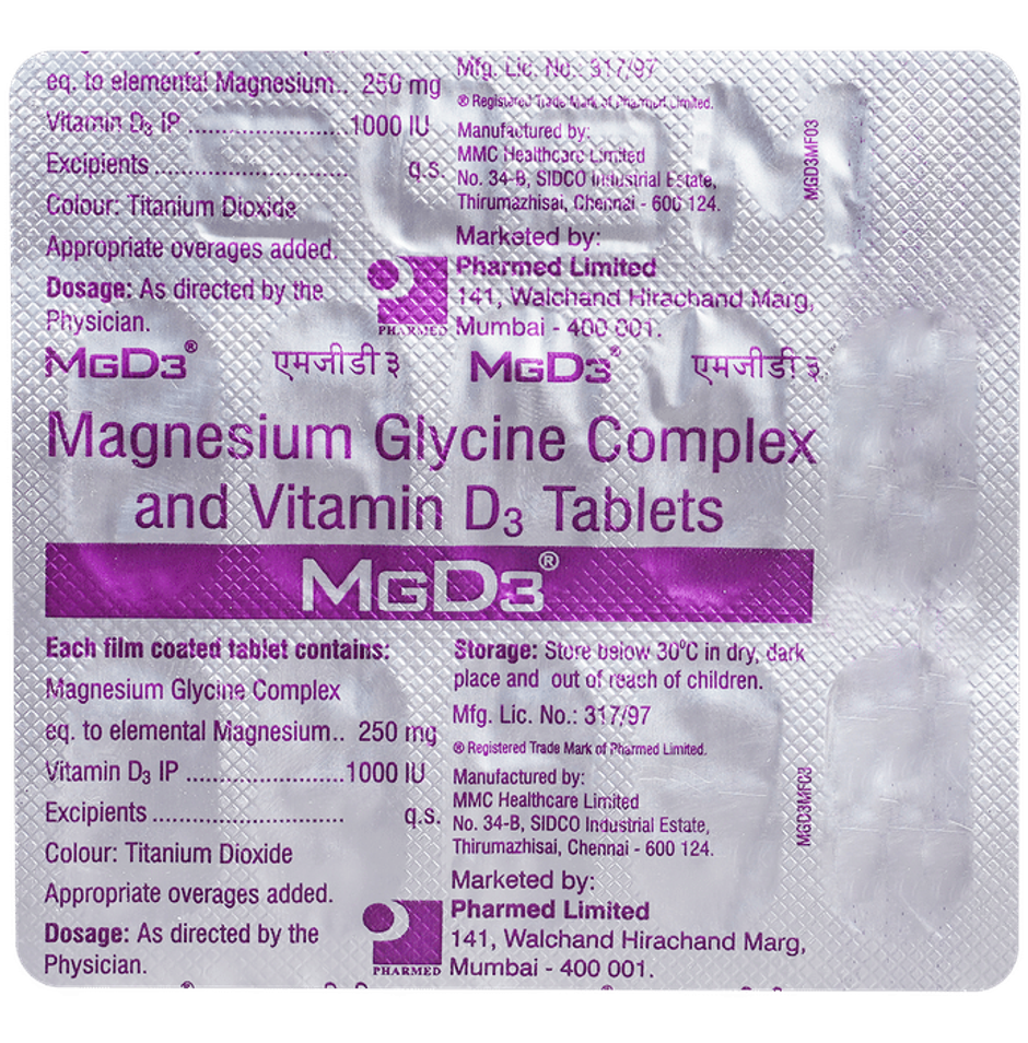 MGD3 Vitamin D3 Tablet