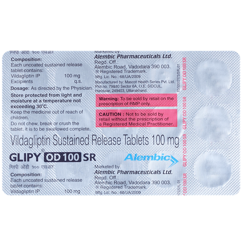 Glipy OD 100 SR Tablet