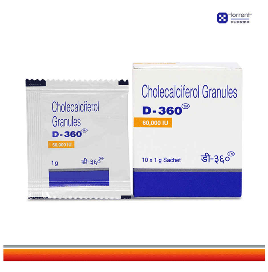 D-360 60000IU Vitamin D3 Granules
