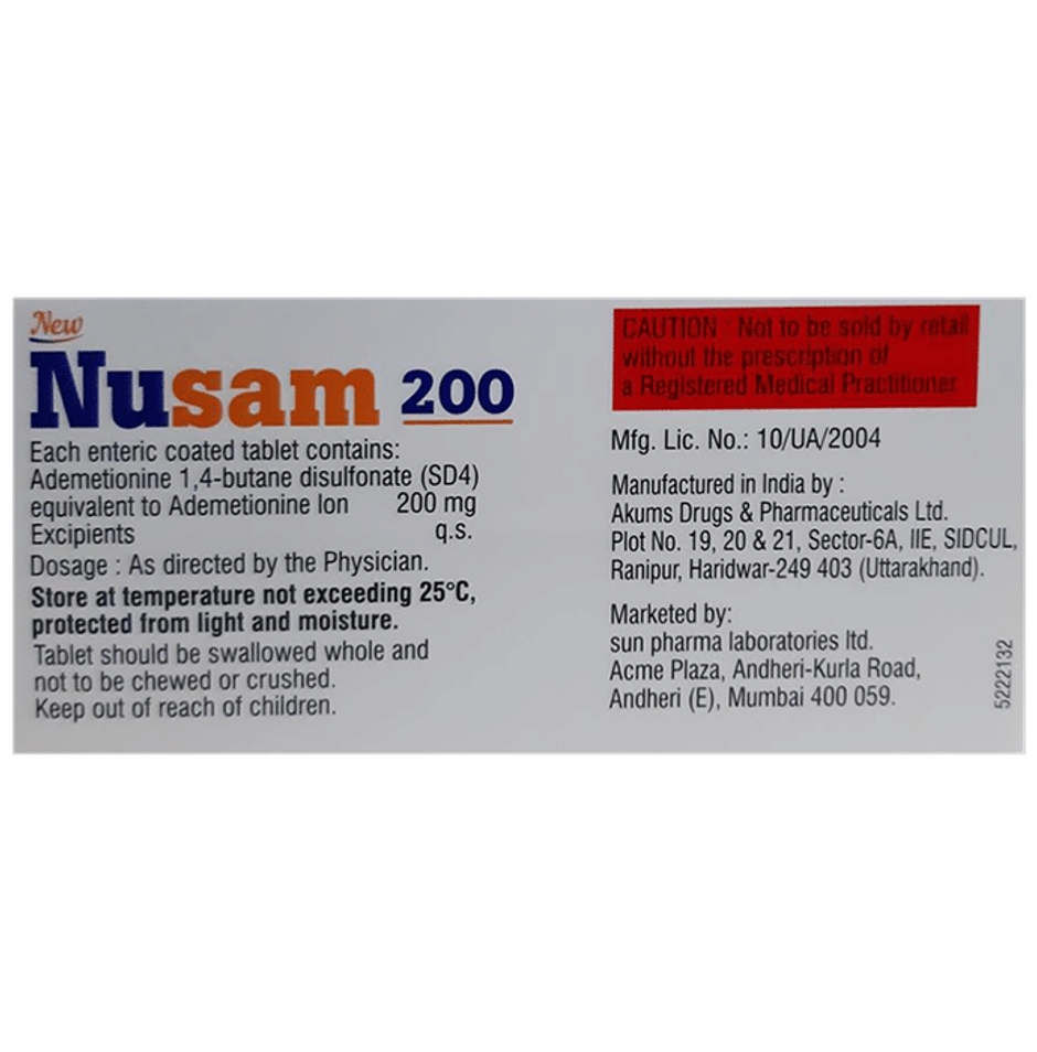 New Nusam 200 Tablet