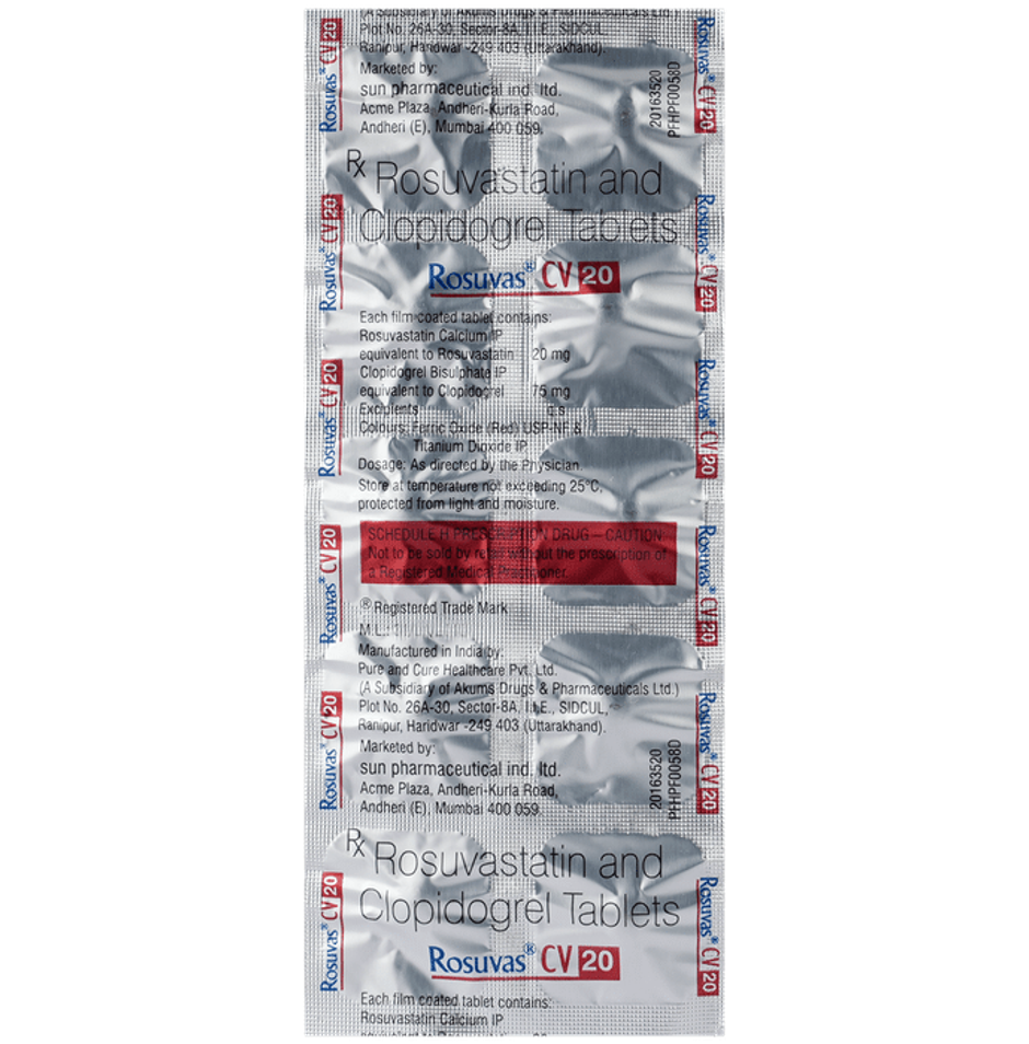 Rosuvas CV 20 Tablet