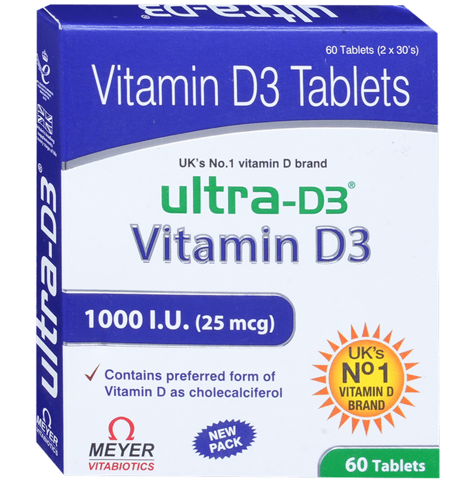 Ultra-D3 1000IU Vitamin D3 Tablet
