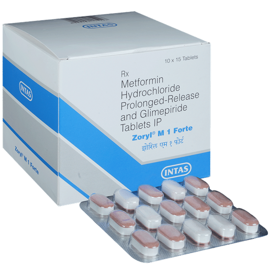 Zoryl M 1 Forte Tablet PR