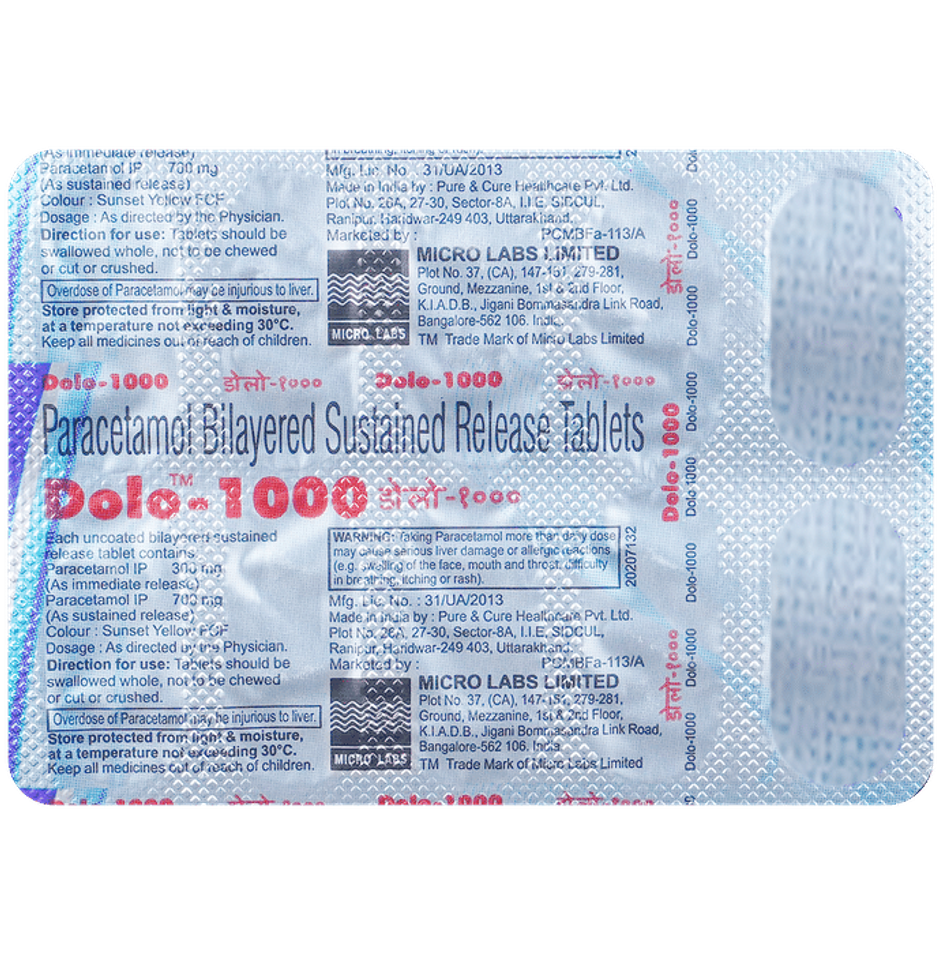 Dolo-1000 Tablet SR