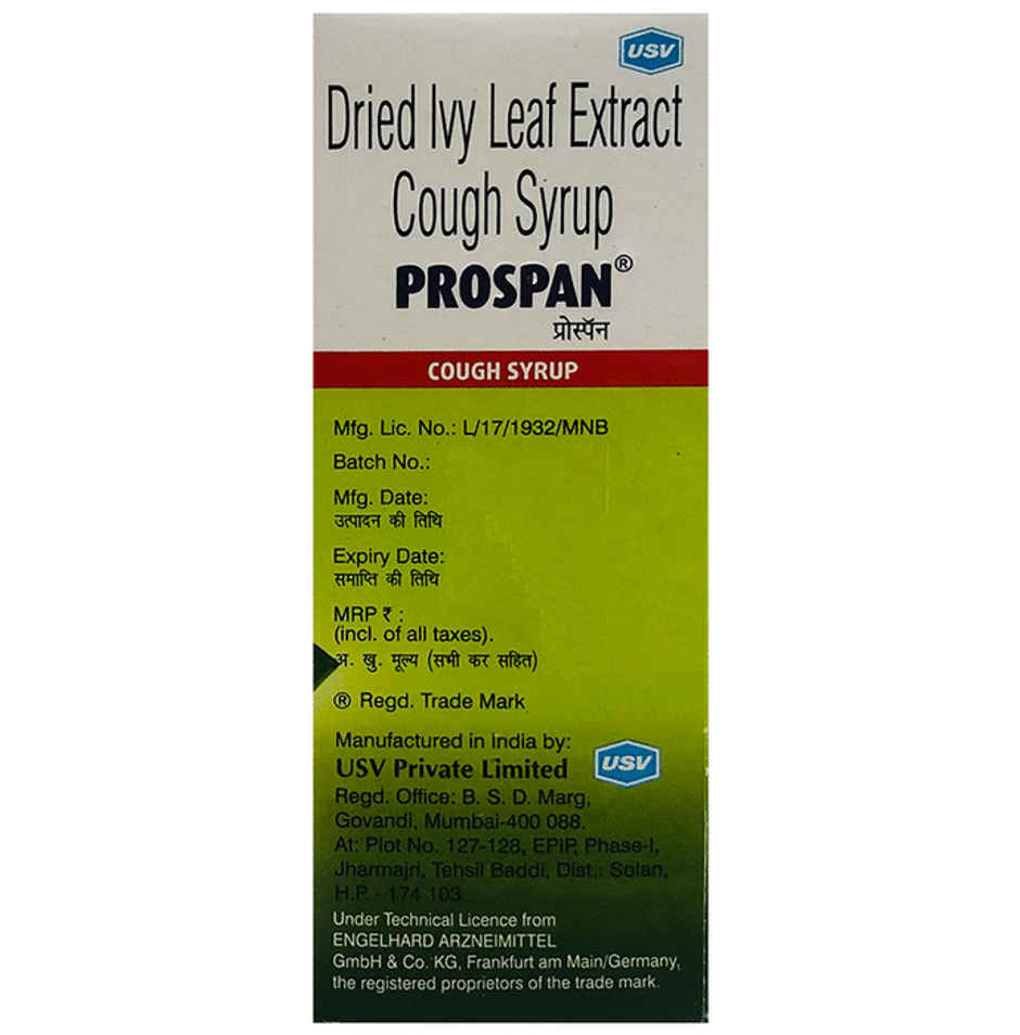 Prospan Sugar Free Cough Syrup