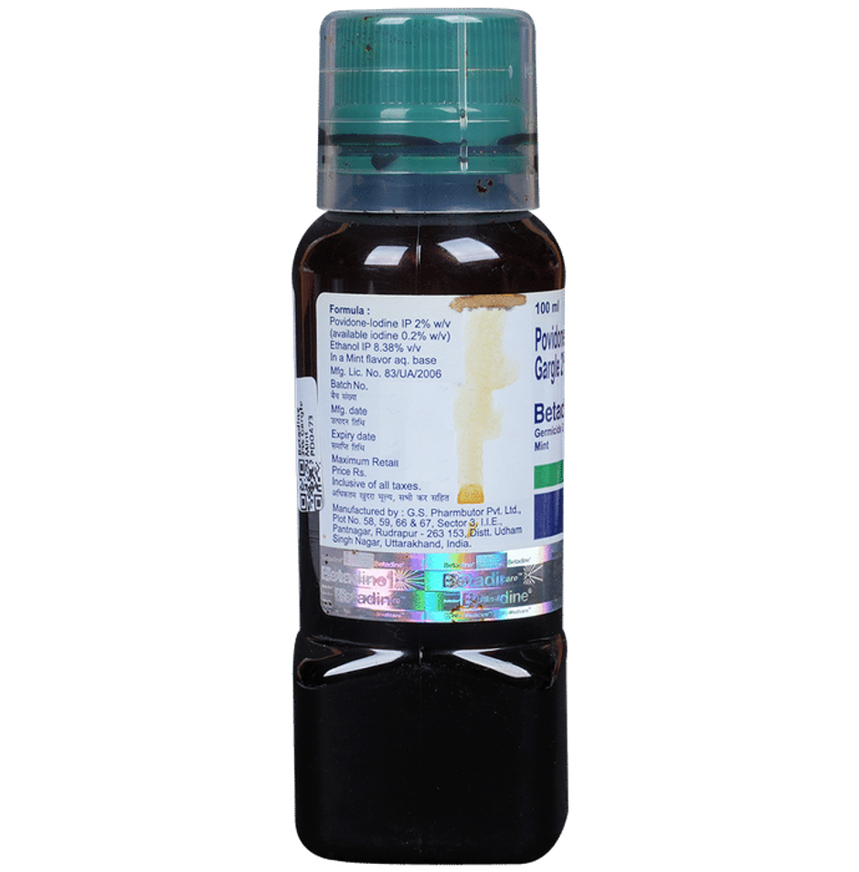 Betadine 2% Mint Flavour Germicide Gargle