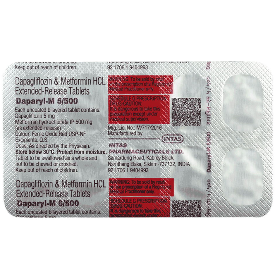 Daparyl-M 5/500 Tablet ER