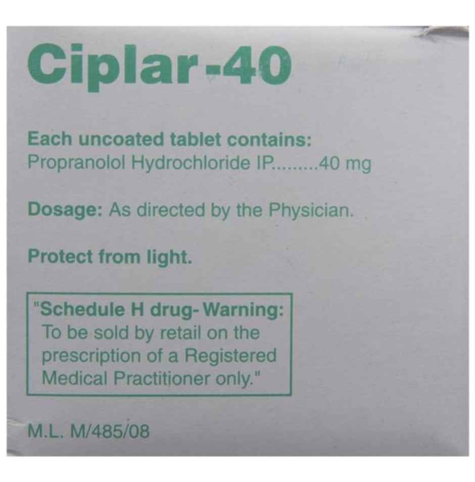 Ciplar-40 Tablet