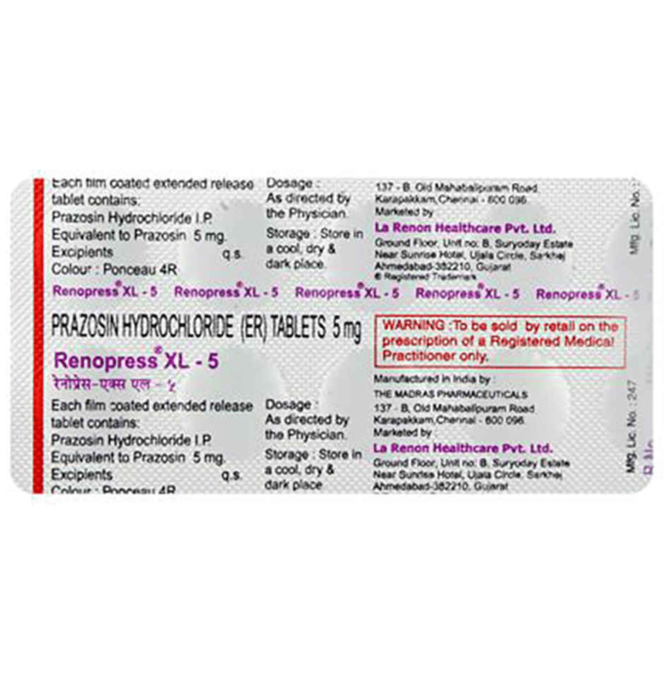 Renopress- XL-5 Tablet ER
