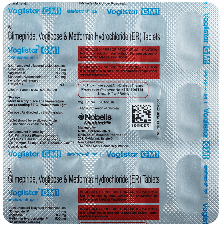 Voglistar GM1 Tablet ER