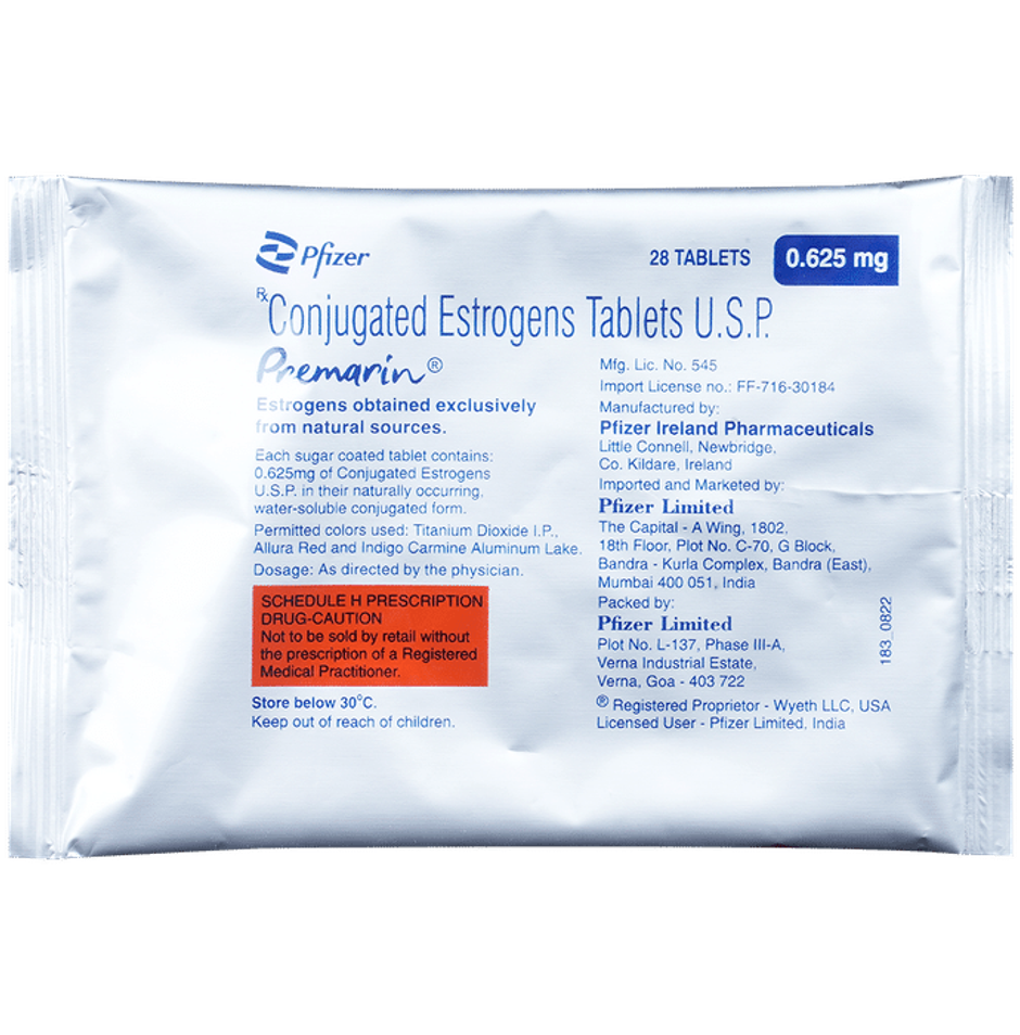 Premarin 0.625mg Tablet