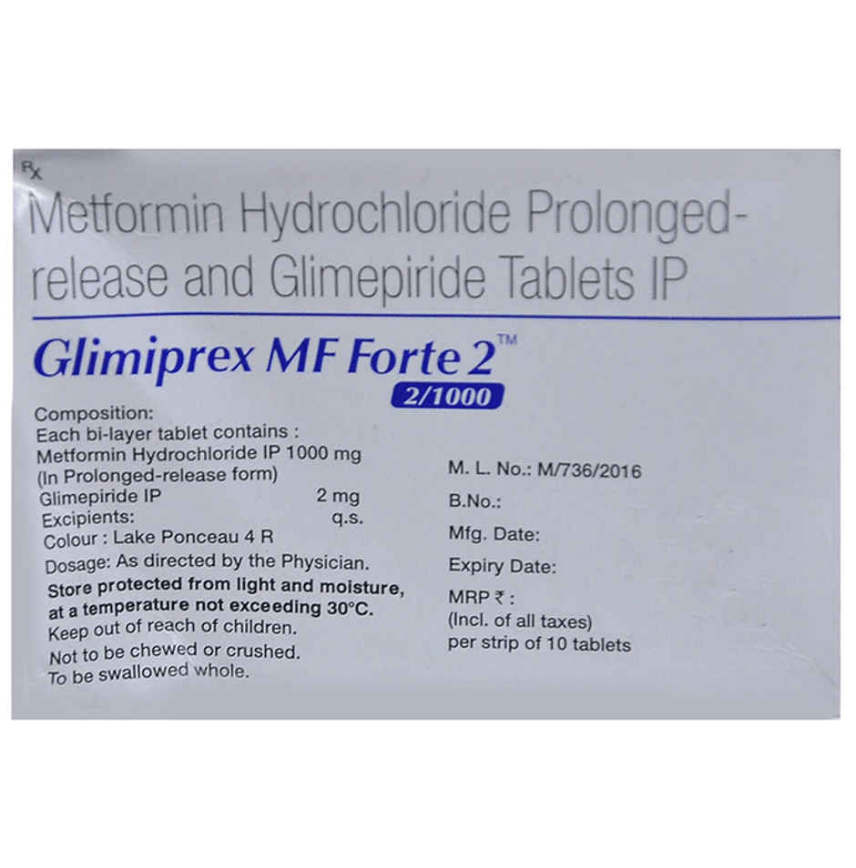 Glimiprex MF Forte 2 Tablet PR