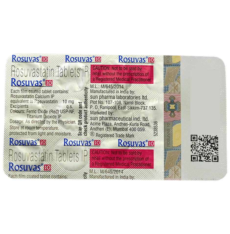 Rosuvas 10 Tablet