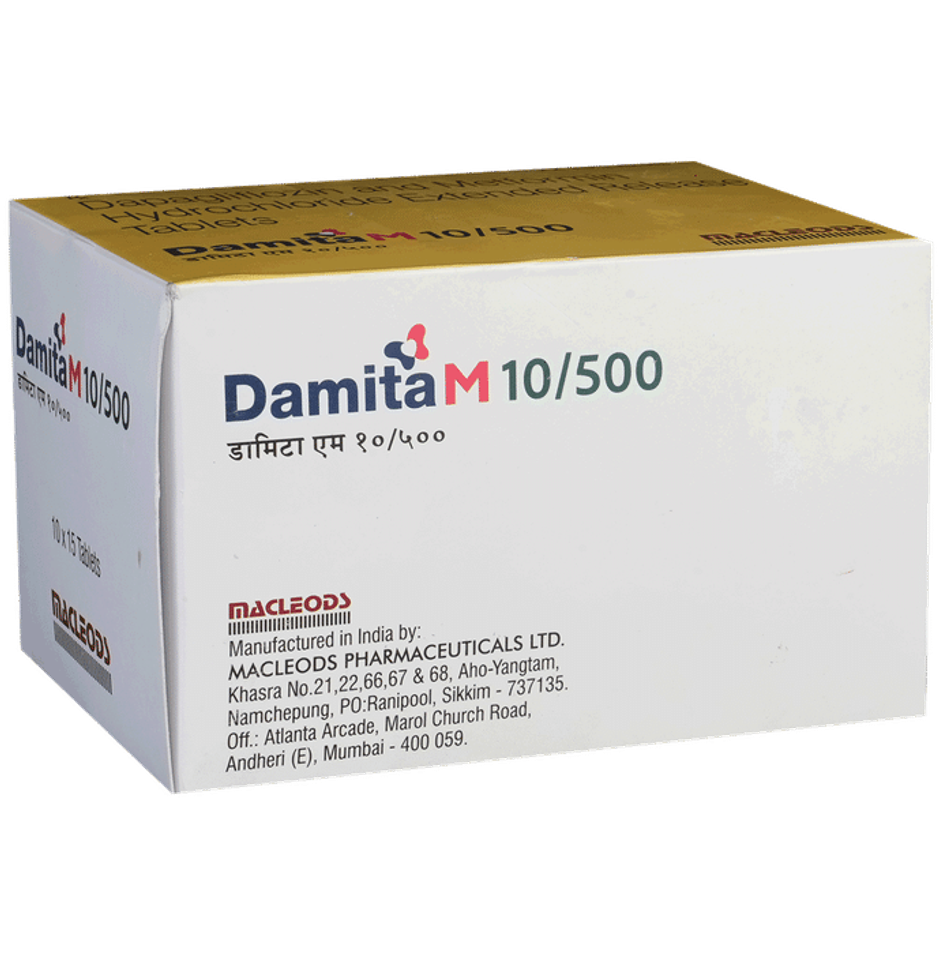 Damita M 10/500 Tablet ER