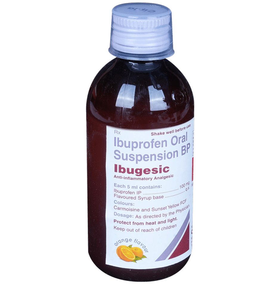 Ibugesic Orange Flavour Suspension