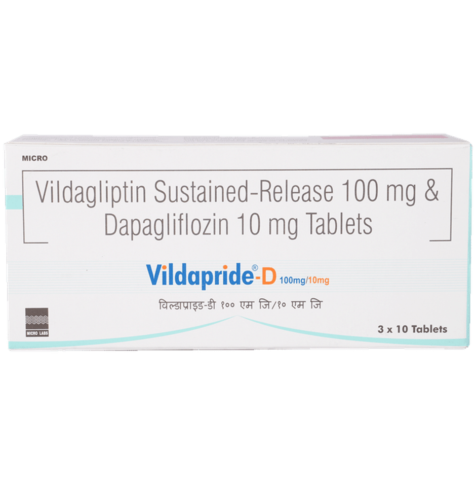 Vildapride-D 100mg/10mg Tablet SR