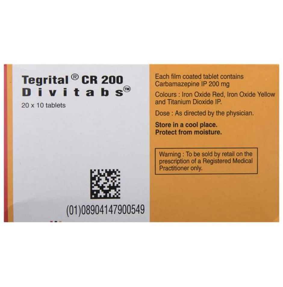 Tegrital CR 200 Divitabs Tablet ER