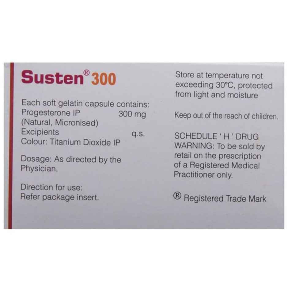 Susten 300 Soft Gelatin Capsule