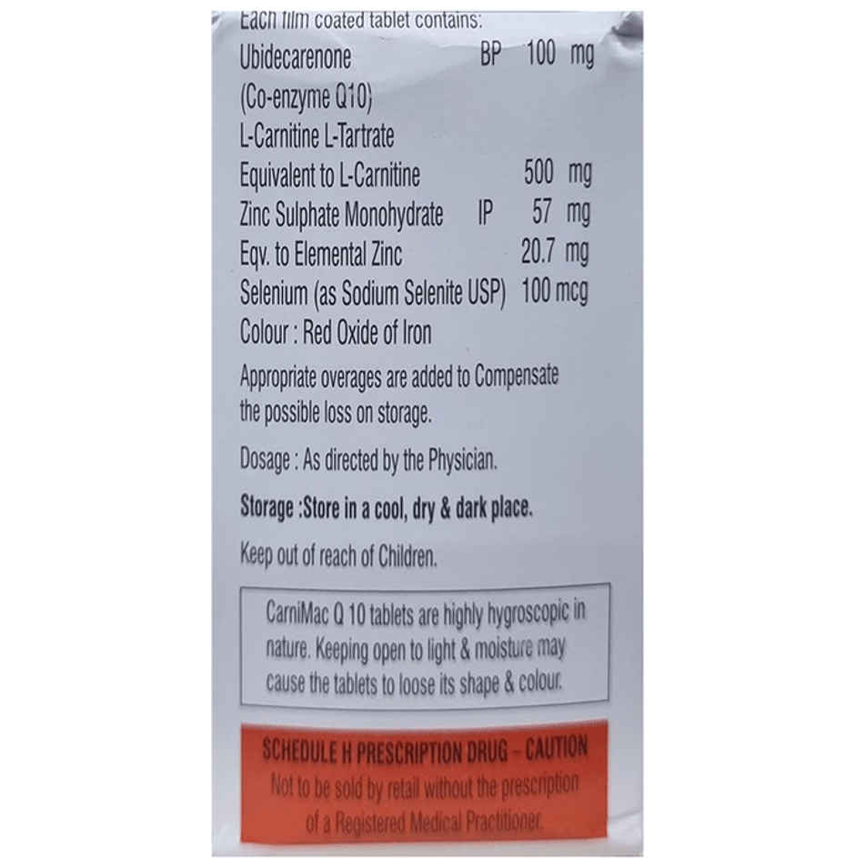 Carnimac Q 10 Tablet
