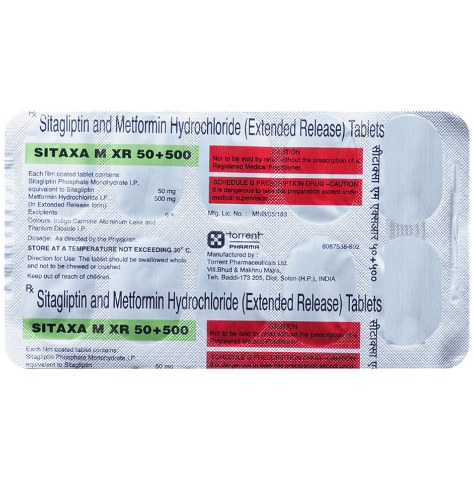 Sitaxa M XR 50+500 Tablet
