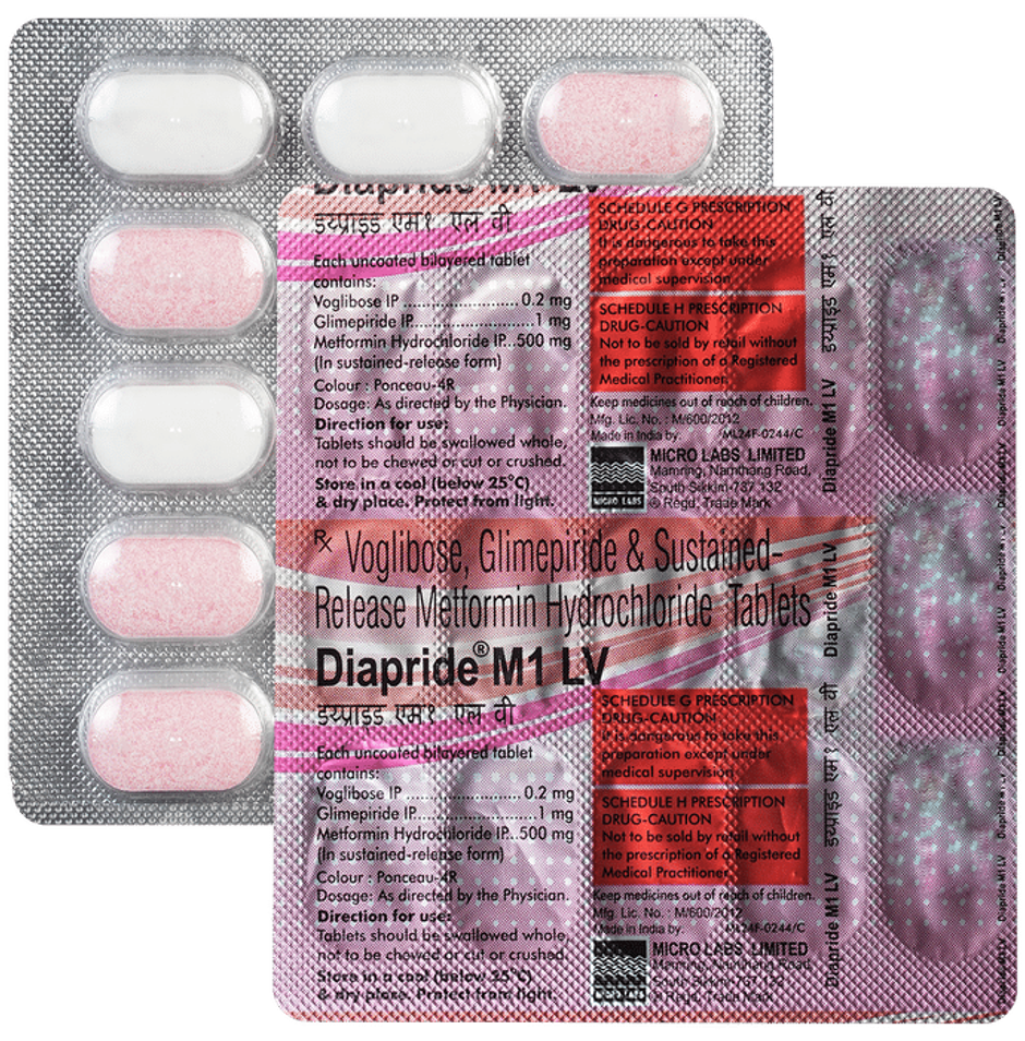 Diapride M1 LV Tablet SR