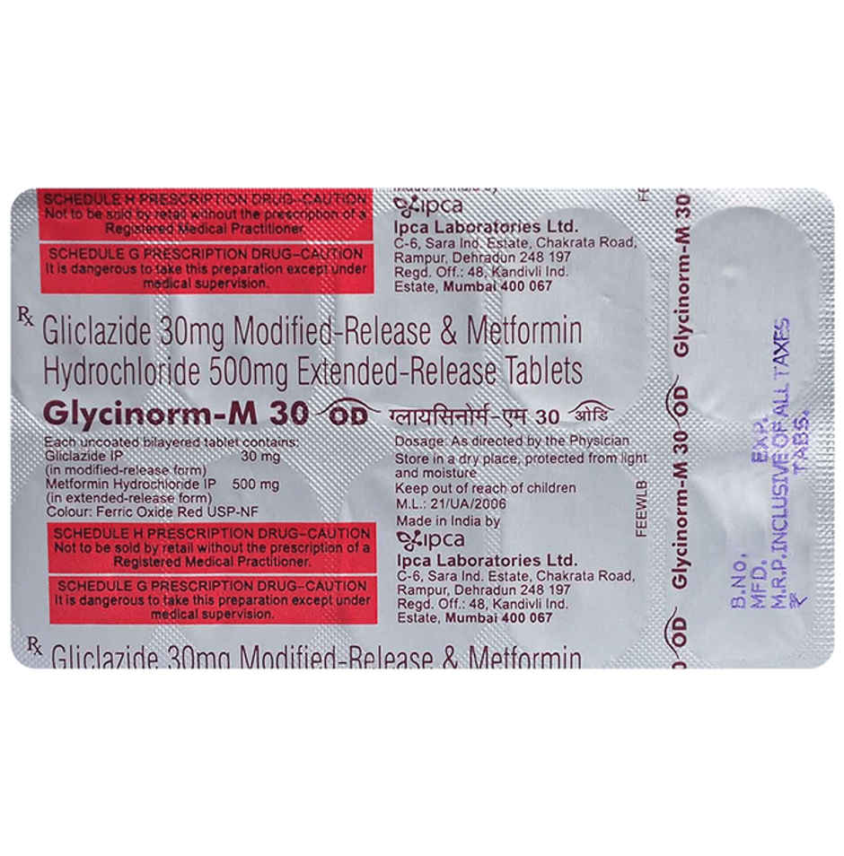 Glycinorm-M 30 OD Tablet ER