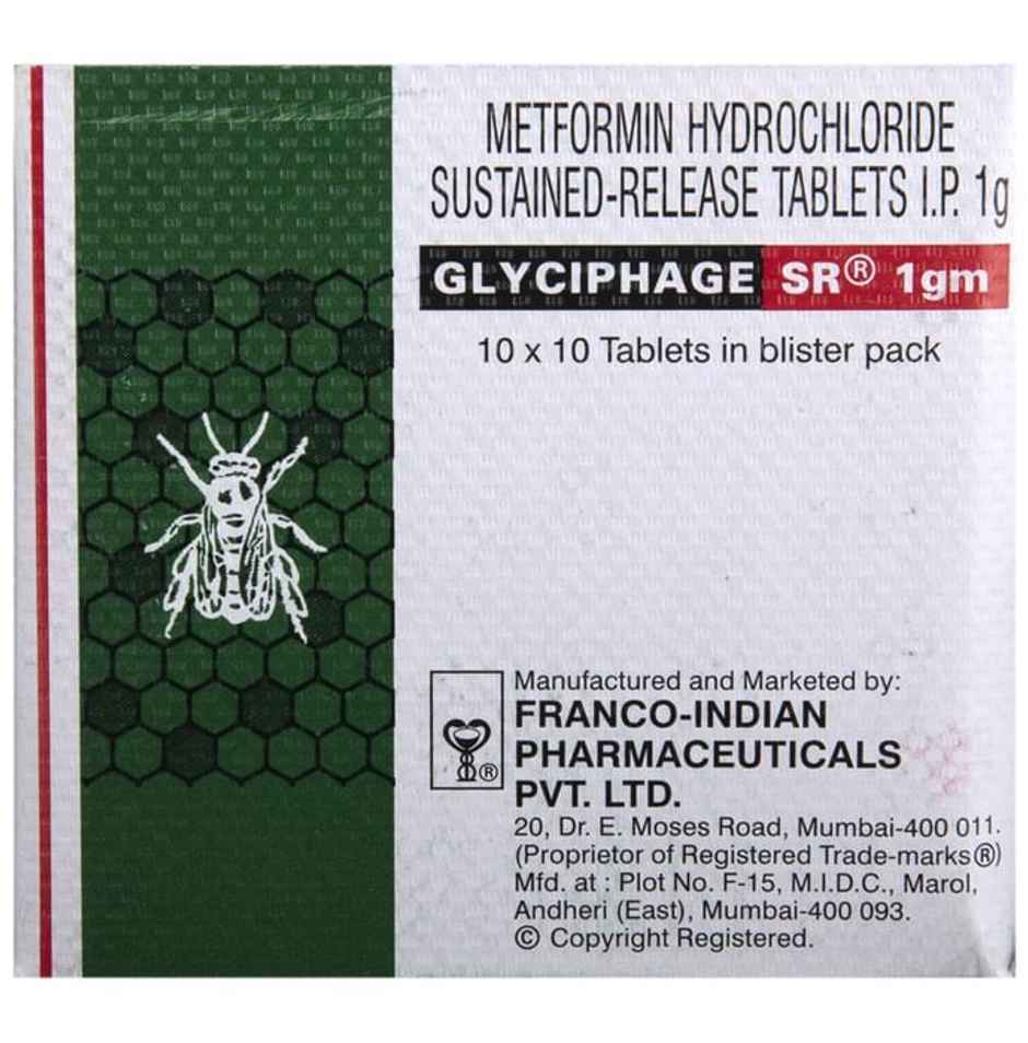 Glyciphage SR 1gm Tablet