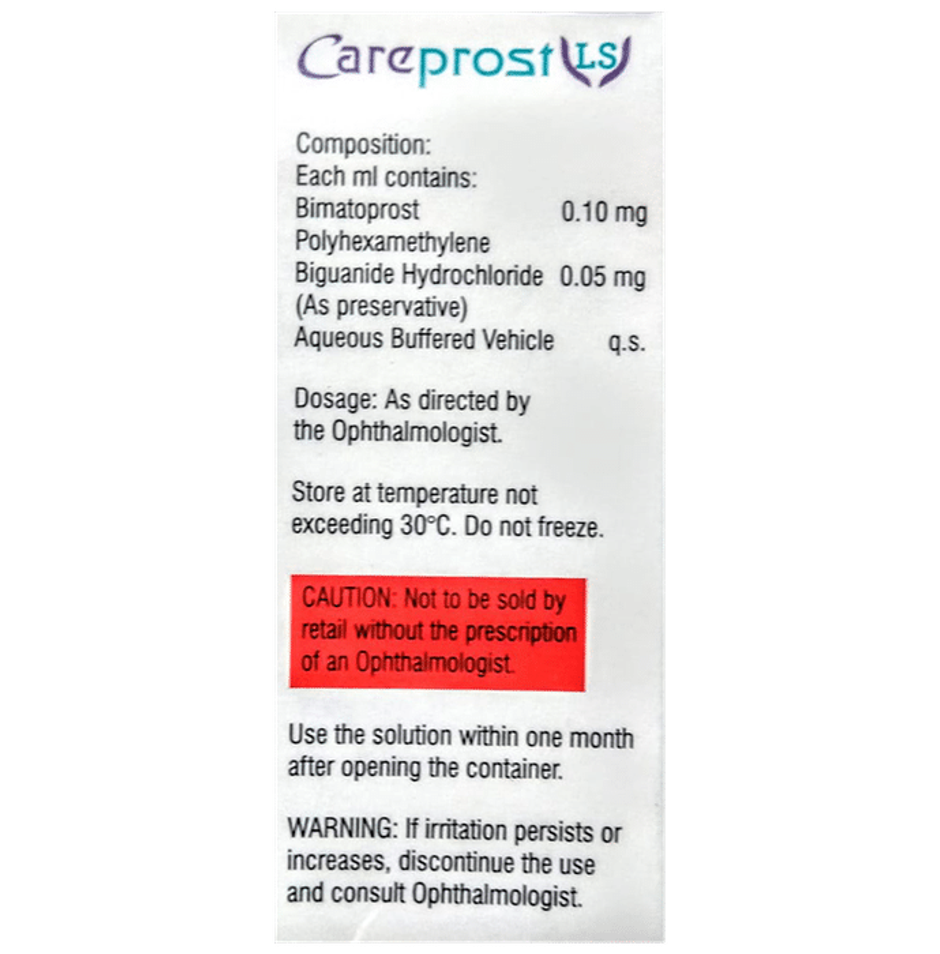 Careprost LS BKC Free Eye Drop