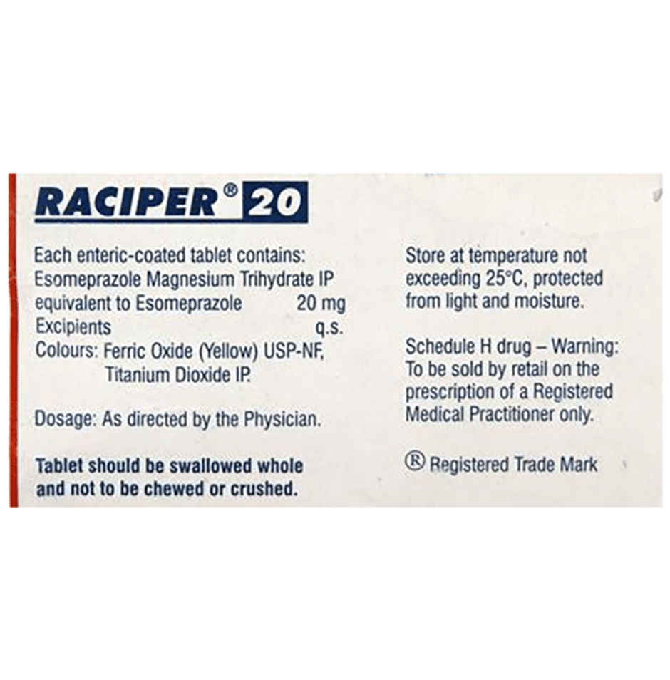 Raciper 20 Tablet