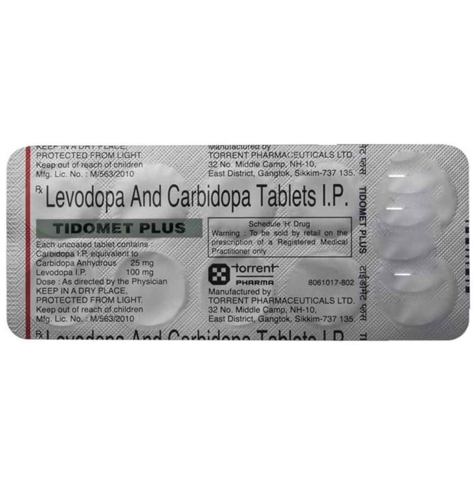 Tidomet Plus 100mg+25mg Tablet