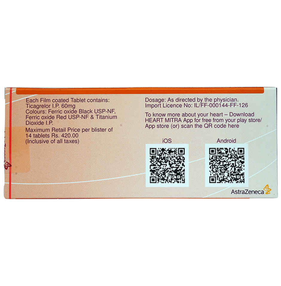 Brilinta 60mg Tablet