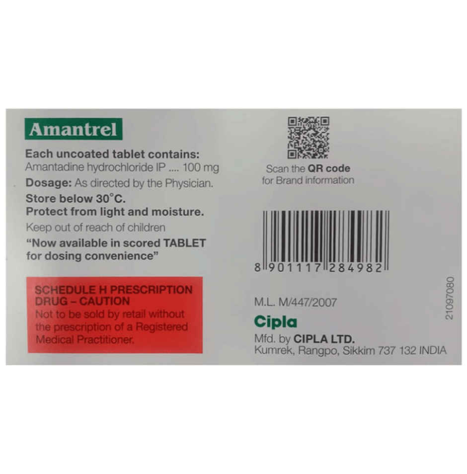 Amantrel 100mg Tablet