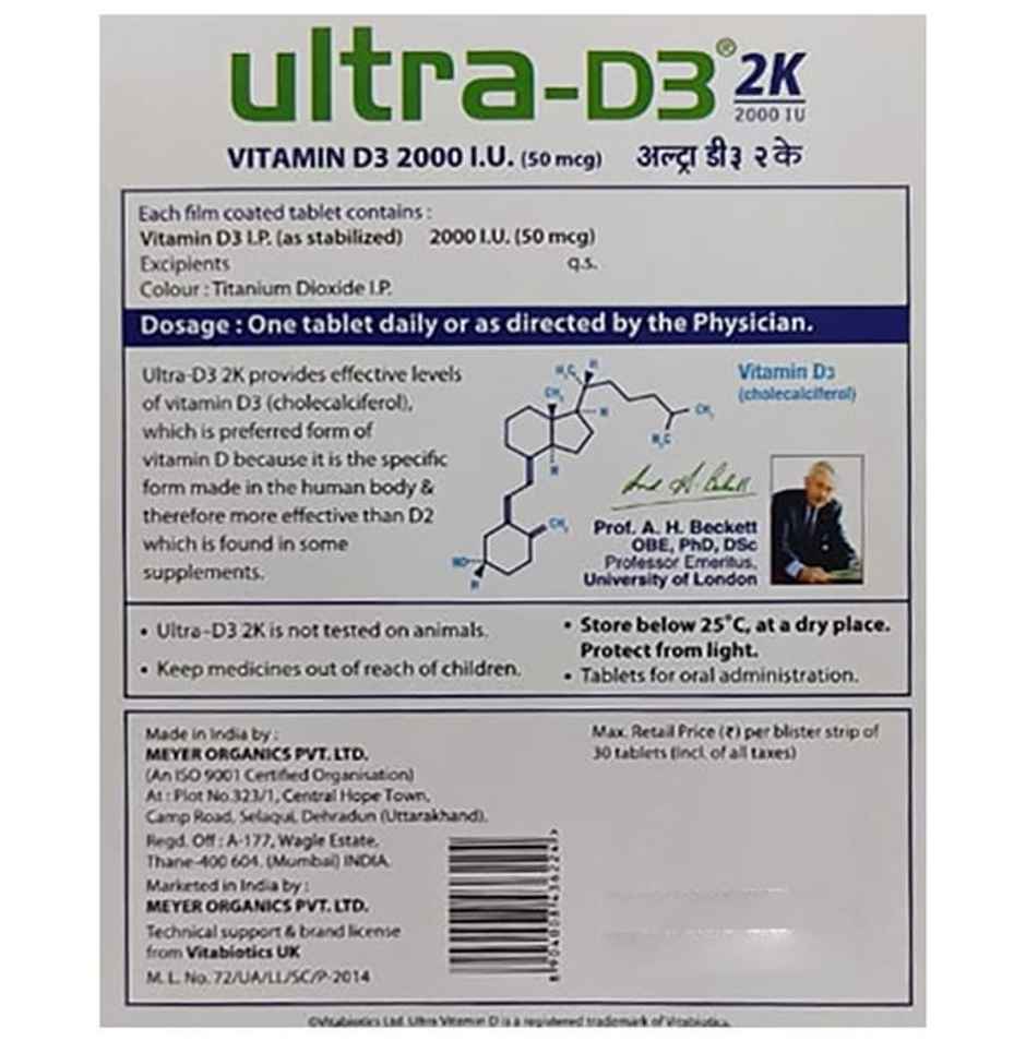 Ultra-D3 2K Vitamin D3 Tablet