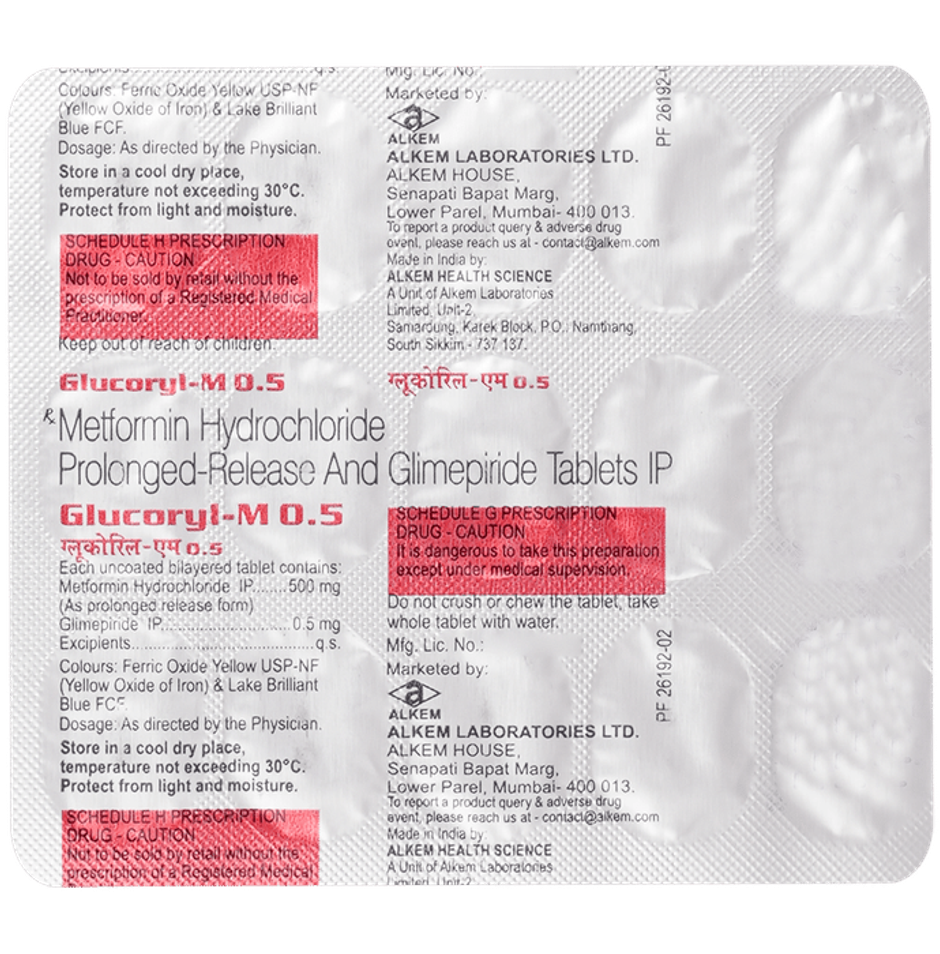 Glucoryl-M 0.5 Tablet PR