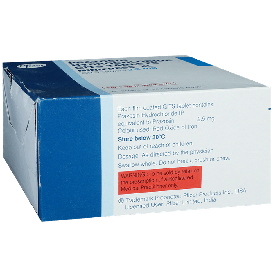 Minipress XL 2.5mg Tablet